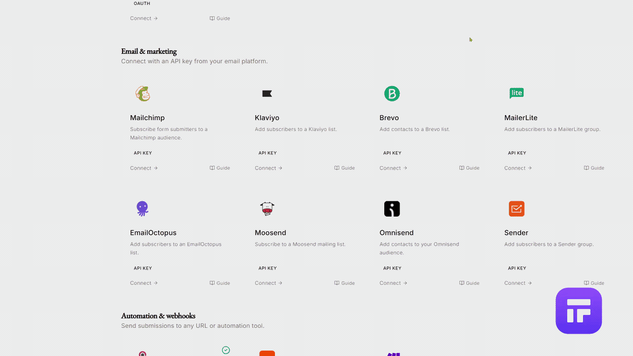 Integration Webhook mapping window